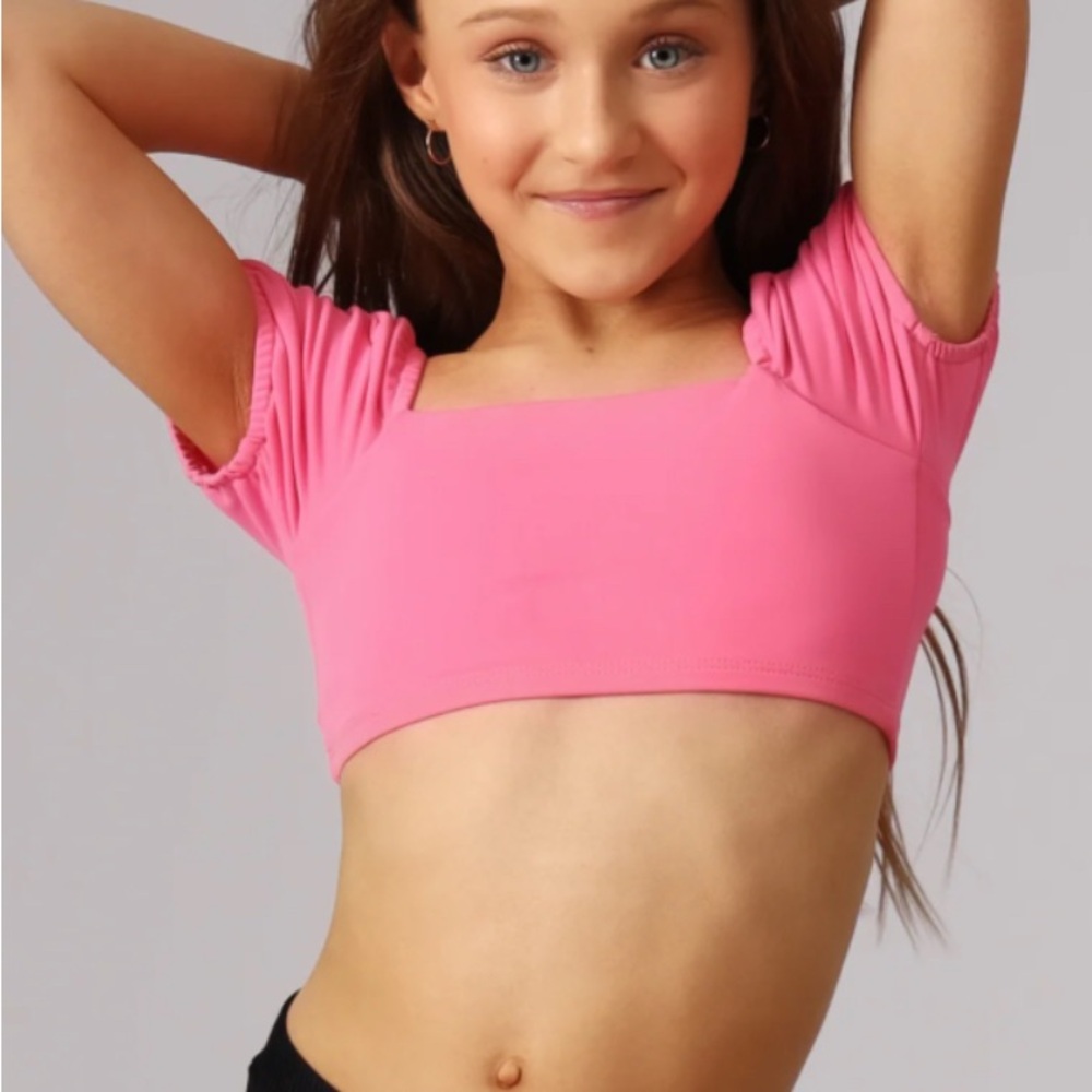 Tiger Friday Ever After Crop Top Flamingo